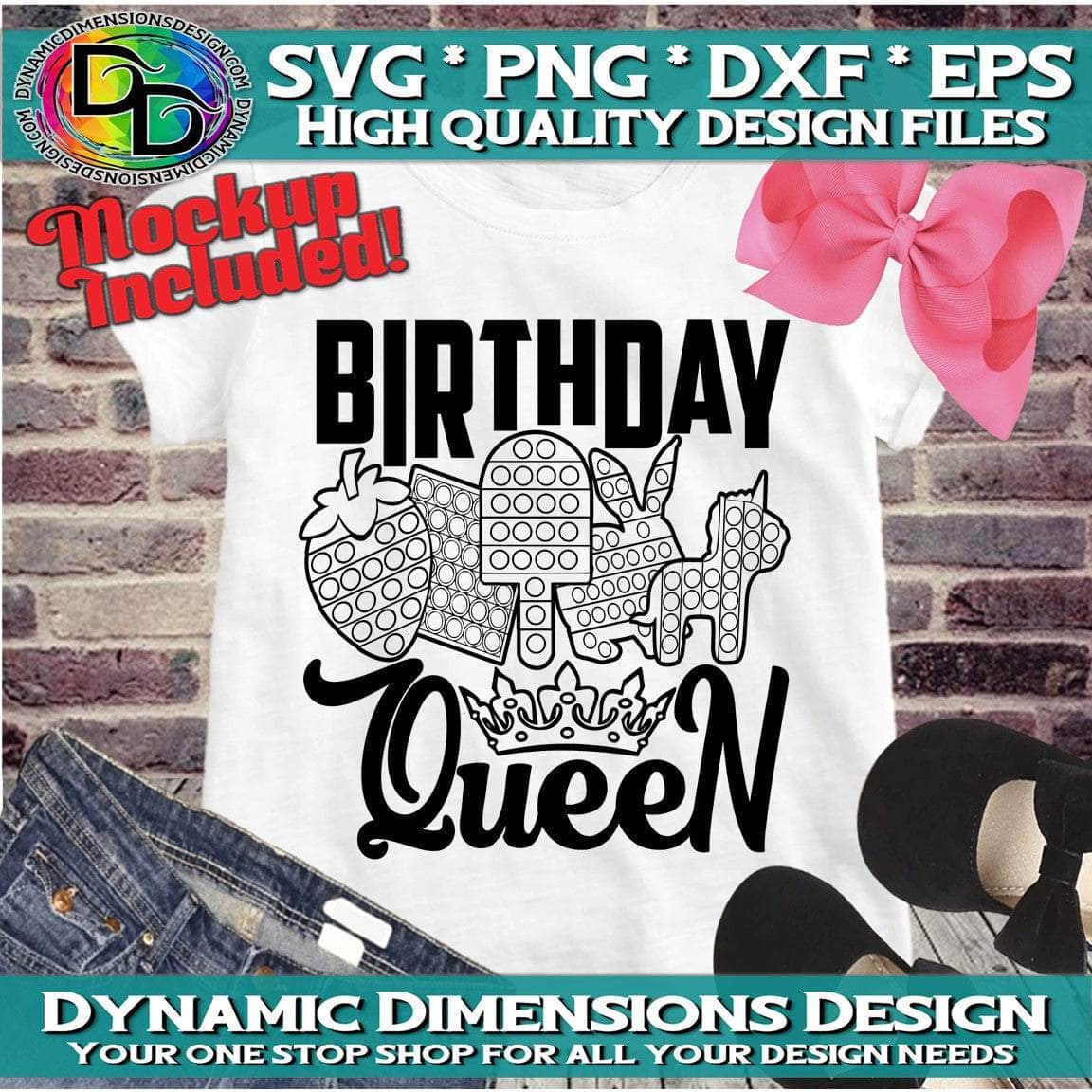 Fidget Birthday Queen svg, png, instant download, dxf, eps, pdf, jpg, cricut, silhouette, sublimtion, printable
