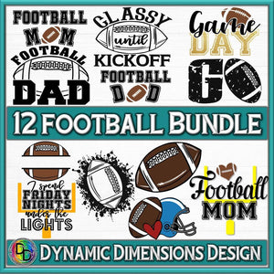 Football Bundle svg, png, instant download, dxf, eps, pdf, jpg, cricut, silhouette, sublimtion, printable