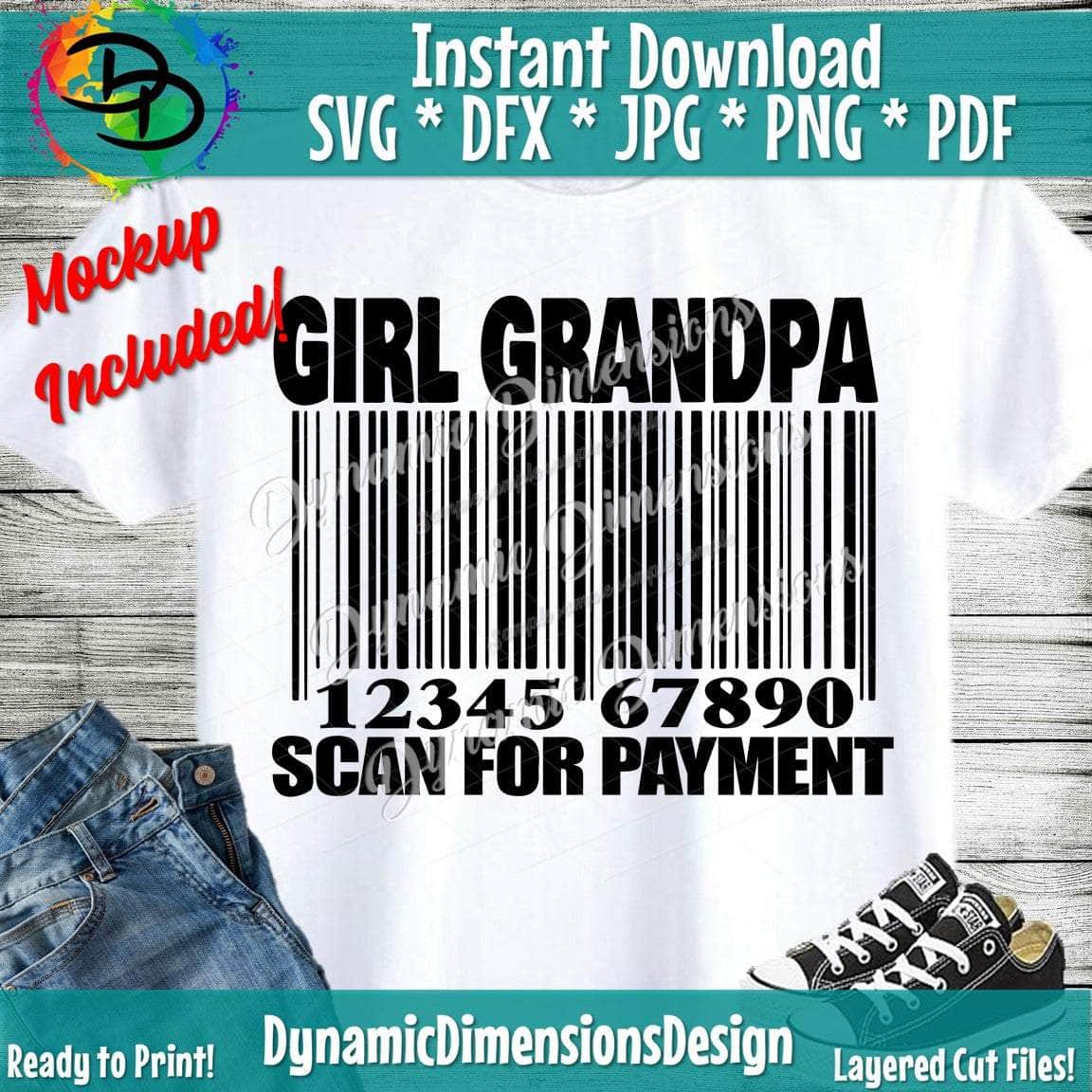 Girl Grandpa Scan for Payment