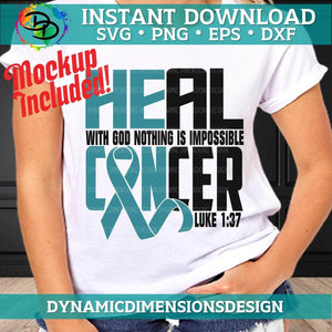 He Can Heal Cancer Teal