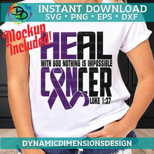Heal Cancer Pancreatic Cancer/Purple