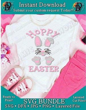 Hoppy Easter Bunny SVG