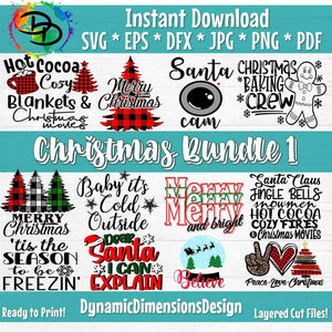 HUGE Christmas SVG Bundle