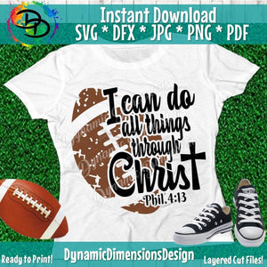 I can do all things through christ, Football