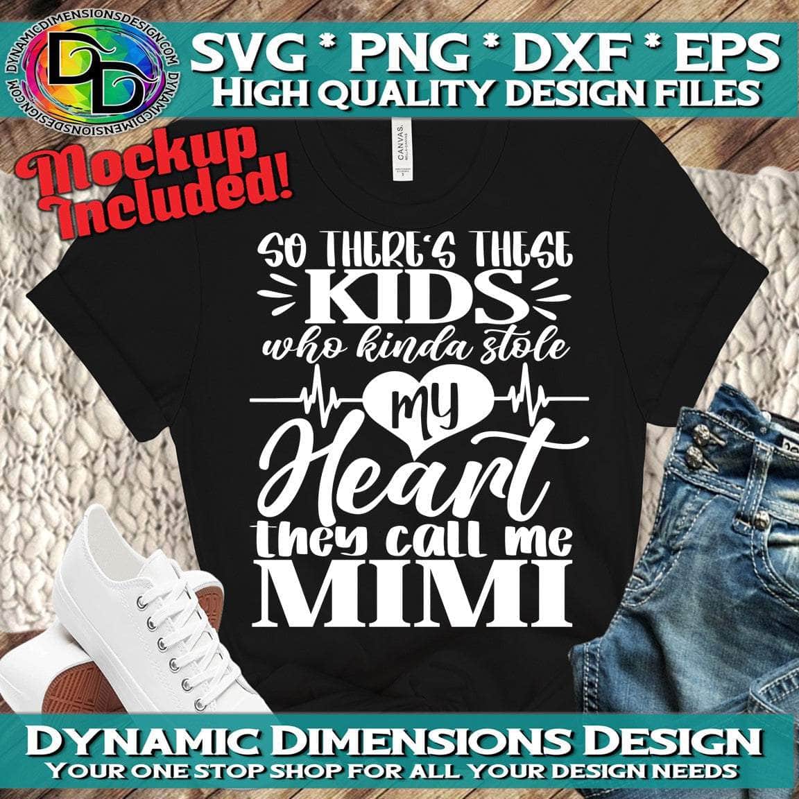 Kids Stole My Heart _ Calls me Mimi svg, png, instant download, dxf, eps, pdf, jpg, cricut, silhouette, sublimtion, printable