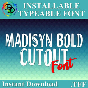Madisyn Bold Digital Font, .tff