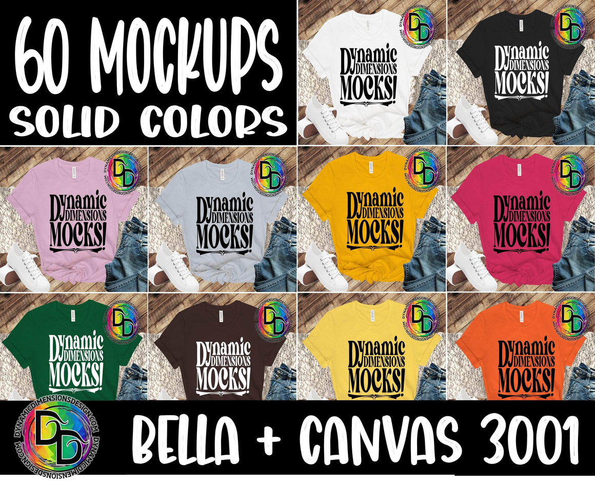 Mega Bella Canvas Mockup Bundle _ Solid Colors svg, png, instant download, dxf, eps, pdf, jpg, cricut, silhouette, sublimtion, printable