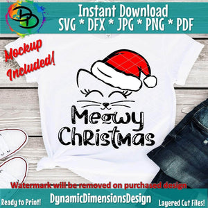 Meowy Christmas SVG/PNG