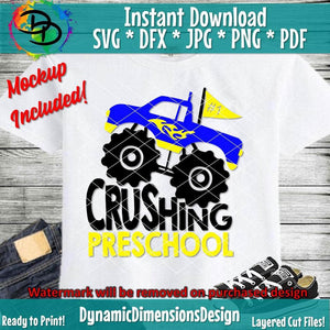 Monster Truck _ Crushing Preschool
