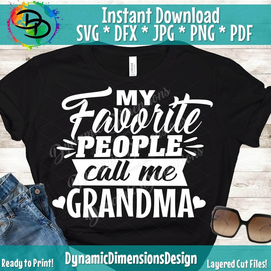 My Favorite People, Call Me Grandma SVG/PNG