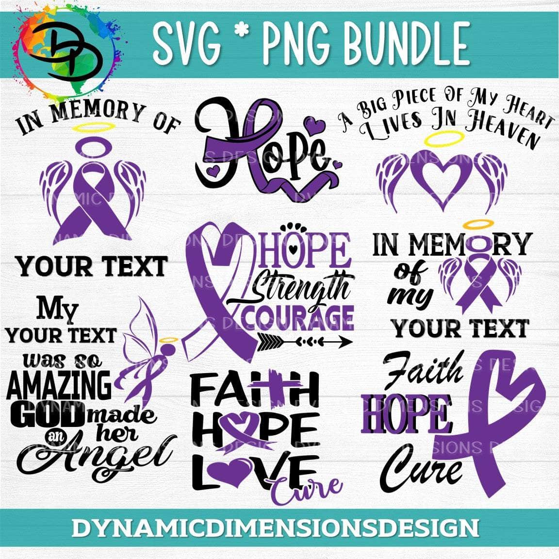 Pancreatic Cancer Bundle svg, png, instant download, dxf, eps, pdf, jpg, cricut, silhouette, sublimtion, printable