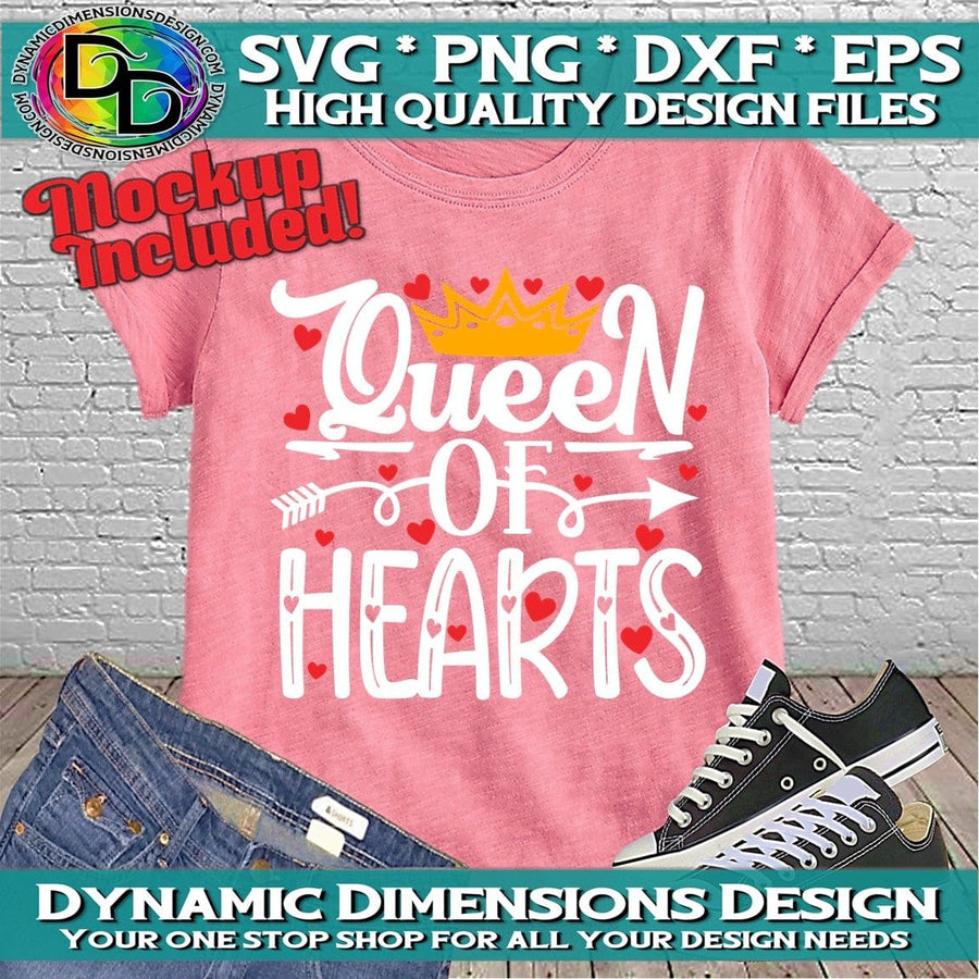 Queen of Hearts svg, png, instant download, dxf, eps, pdf, jpg, cricut, silhouette, sublimtion, printable