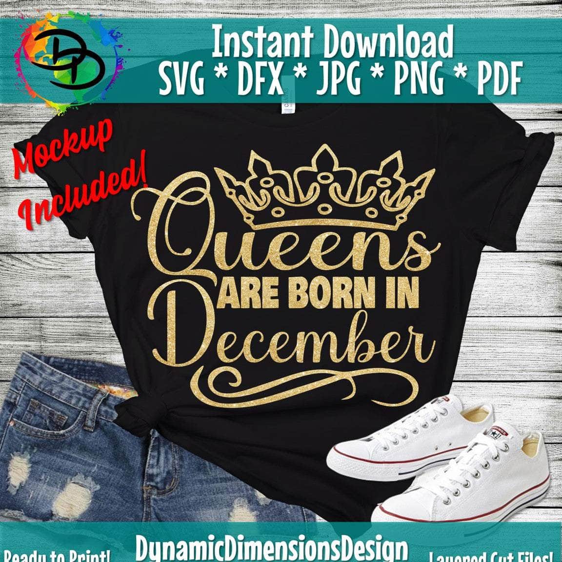 Queens are born in December SVG/PNG