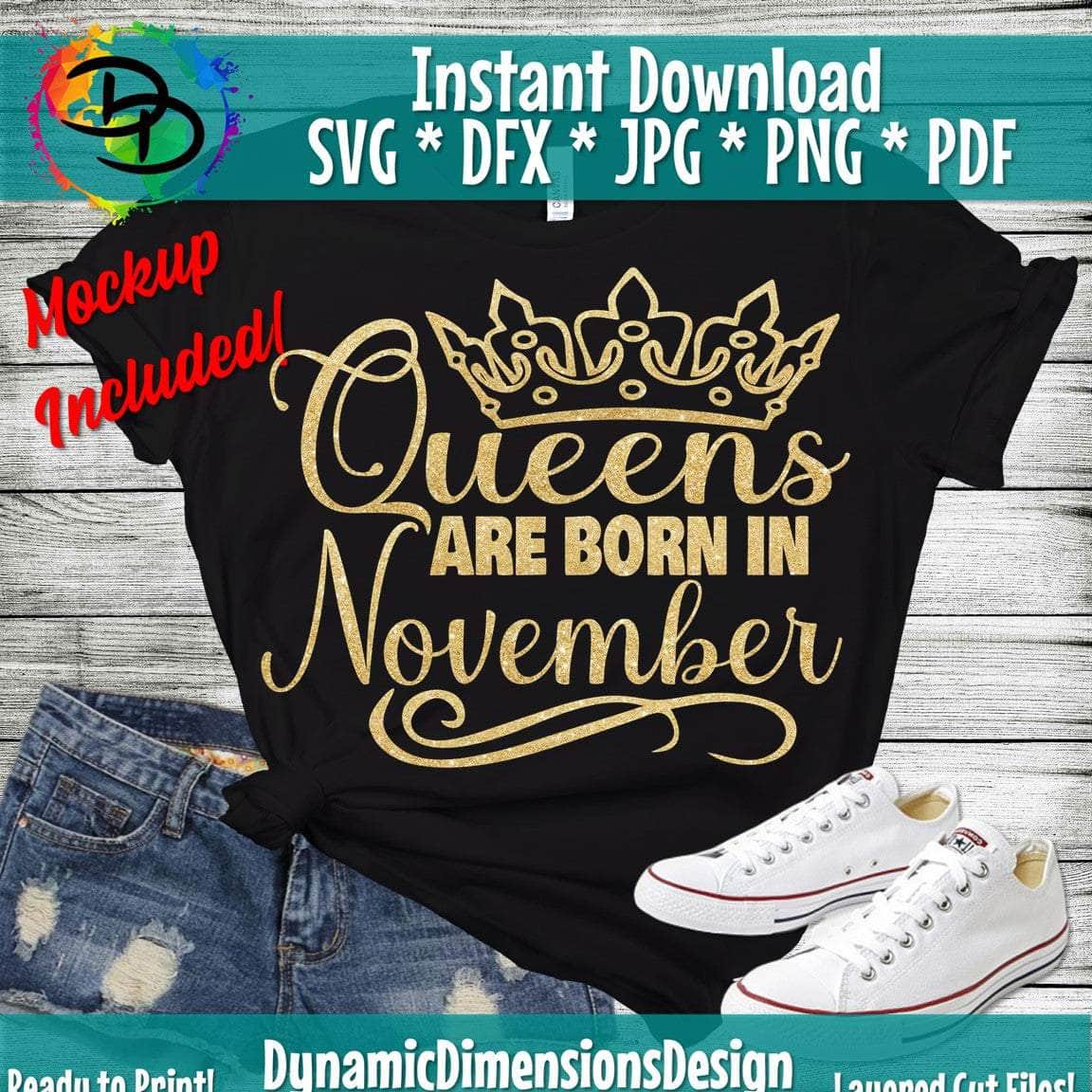 Queens are born in November SVG/PNG