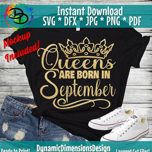 Queens are born in September SVG/PNG