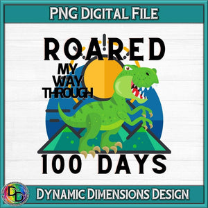Roared my way through 100 days PNG