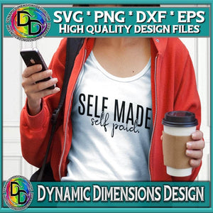 Self Maid svg, png, instant download, dxf, eps, pdf, jpg, cricut, silhouette, sublimtion, printable