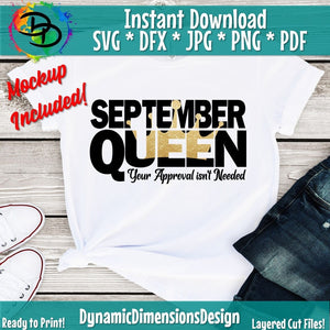 September Queen SVG/PNG