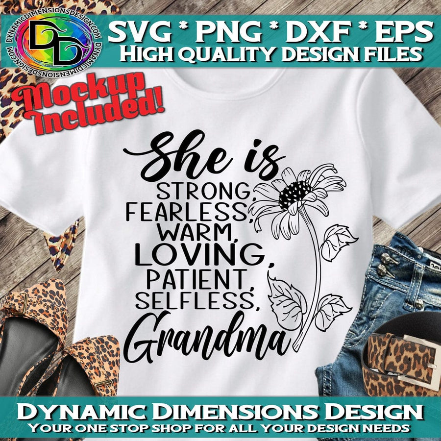 She is Strong _ Grandma svg, png, instant download, dxf, eps, pdf, jpg, cricut, silhouette, sublimtion, printable