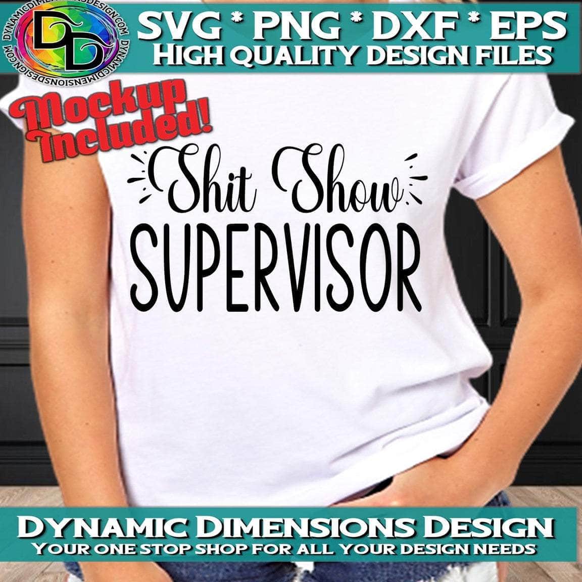 Shit Show Supervisor svg, png, instant download, dxf, eps, pdf, jpg, cricut, silhouette, sublimtion, printable