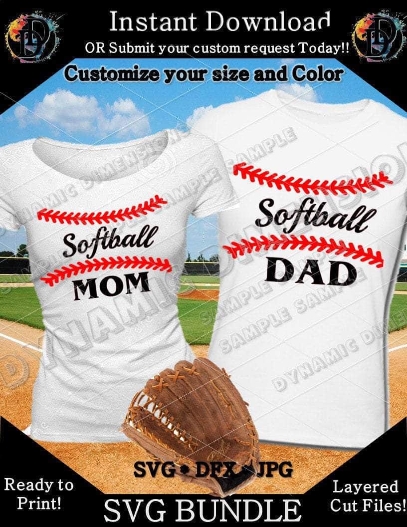 Softball Mom and Dad