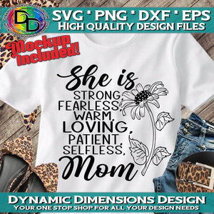 Strong Mom _ Sunflower svg, png, instant download, dxf, eps, pdf, jpg, cricut, silhouette, sublimtion, printable