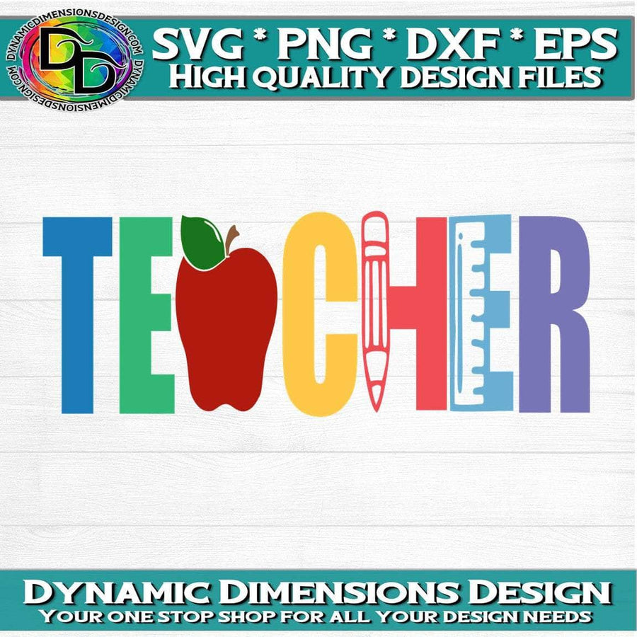 Teacher Title svg, png, instant download, dxf, eps, pdf, jpg, cricut, silhouette, sublimtion, printable