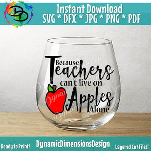 Teachers cant live on apples alone