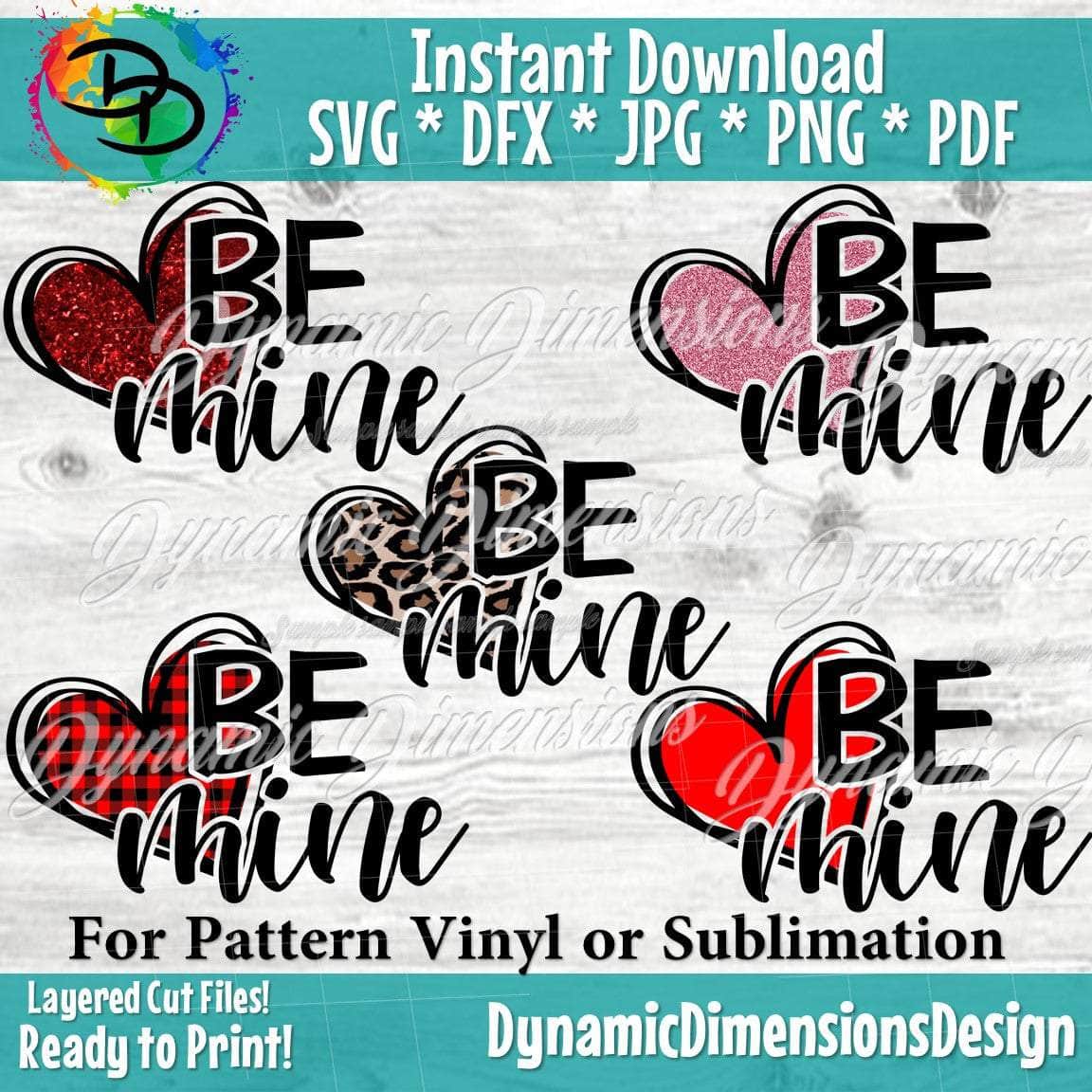 Valentines Day Bundle svg, png, instant download, dxf, eps, pdf, jpg, cricut, silhouette, sublimtion, printable
