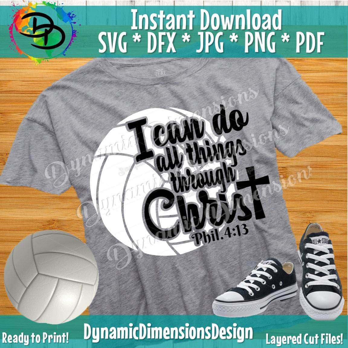 Volleyball _I can do all things through christ