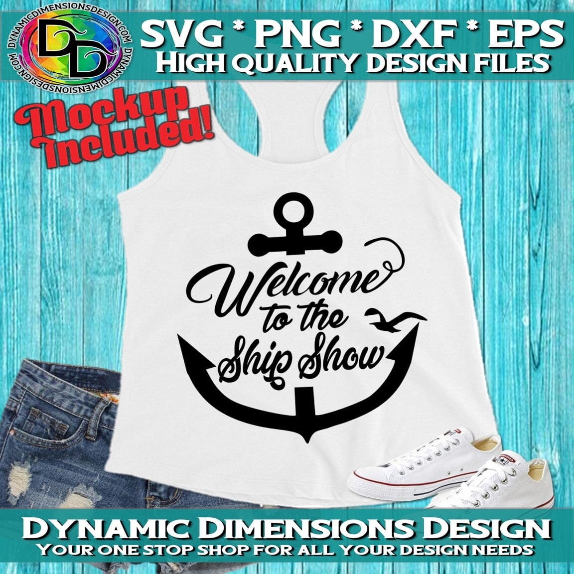 Welcome to the Ship Show svg, png, instant download, dxf, eps, pdf, jpg, cricut, silhouette, sublimtion, printable