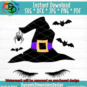 Witch Hat Halloween SVG/PNG