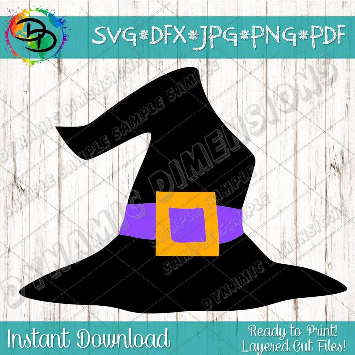 Witch Hat SVG, Halloween SVG/PNG