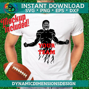 Your Team Distressed football